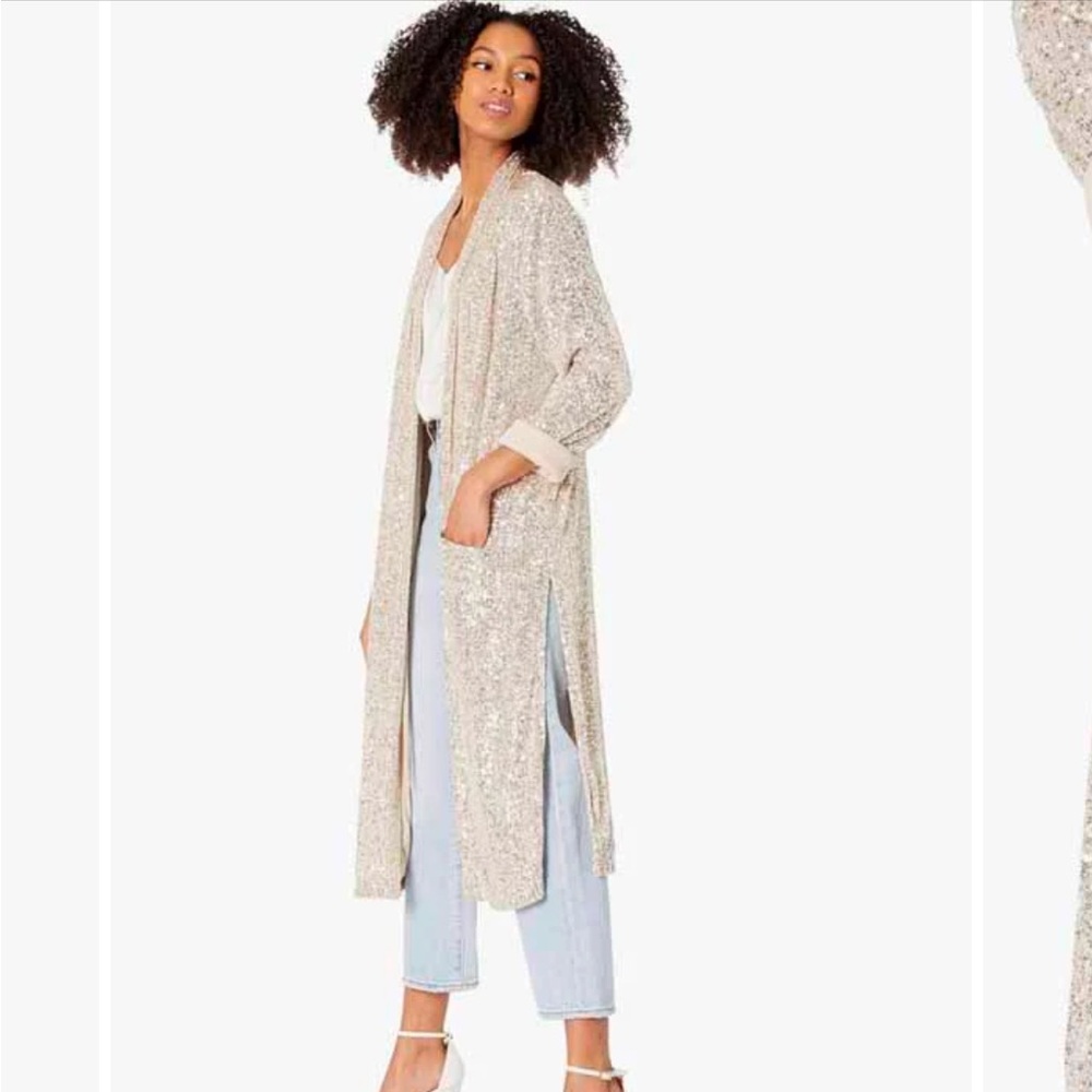 Silver Sequins Duster